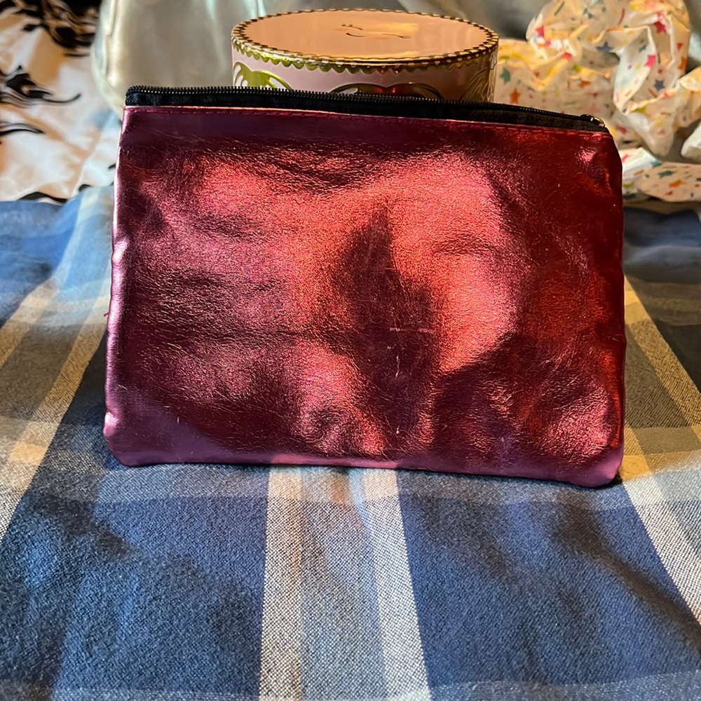Metallic Hot Pink Bag with Strap
